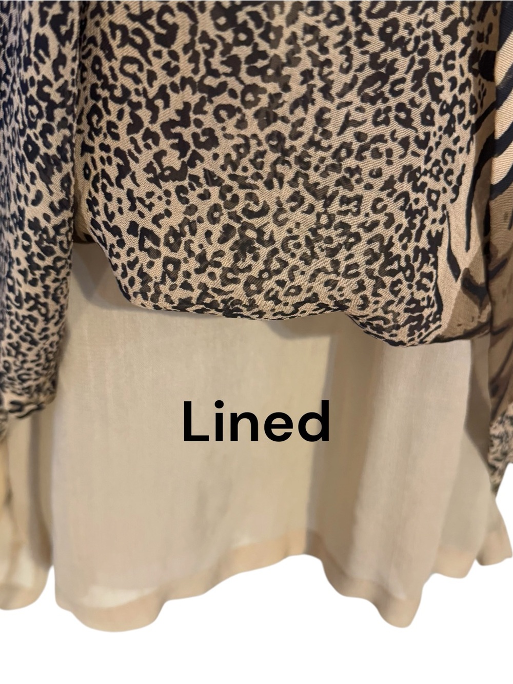 NWT Plus Size Animal Print  Top - Tan/Brown 1X/2X/3X    #X - Picture 5 of 11